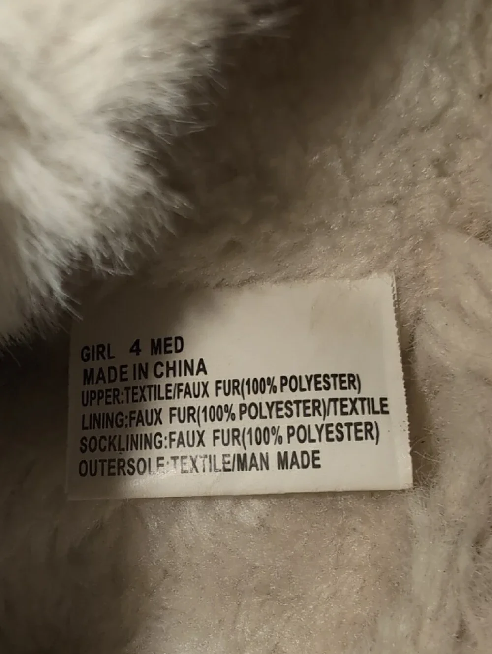 Girl’s Faux Fur Lined Tan Winter Boots